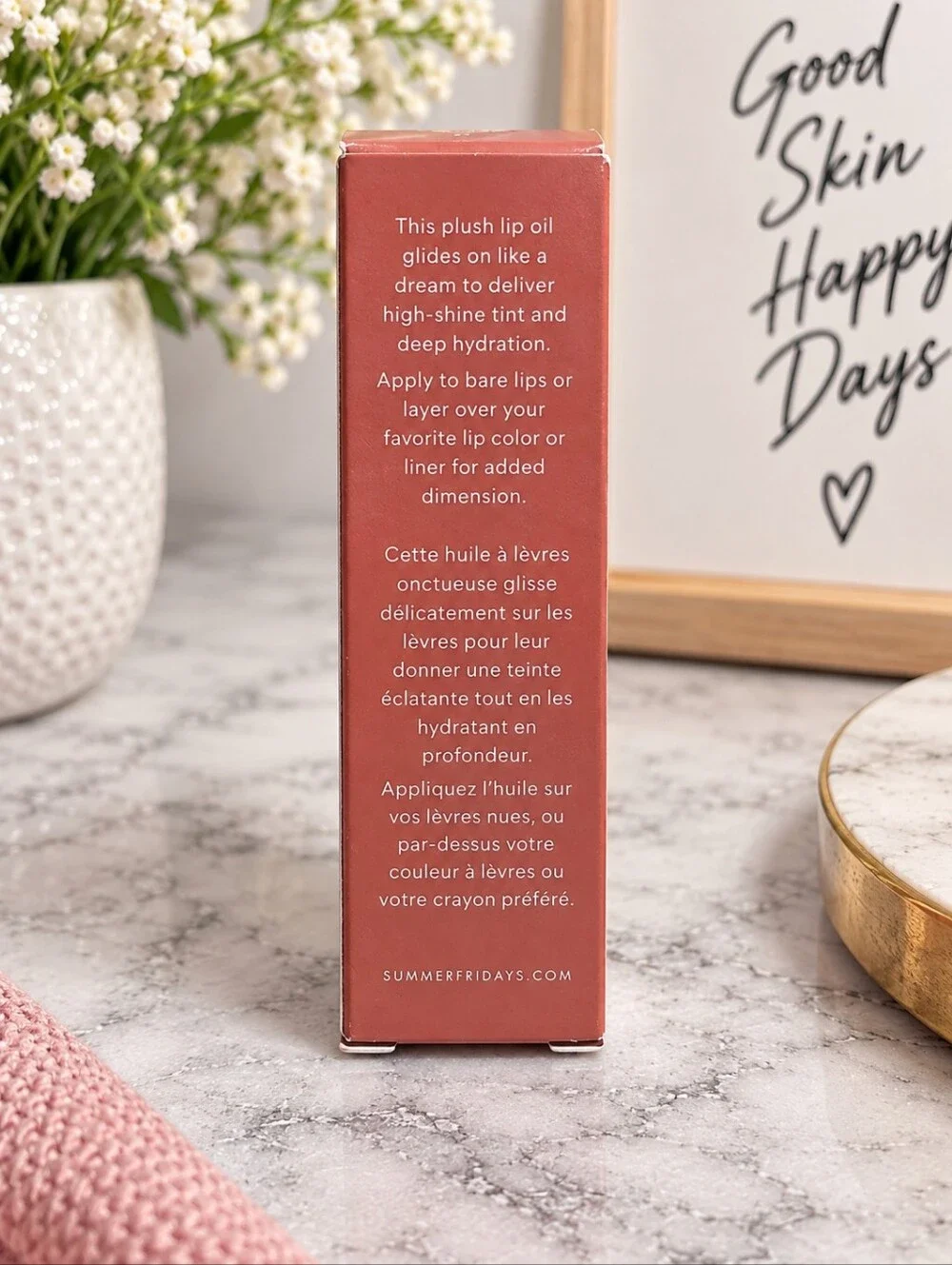 Summer Fridays Dream Lip Oil Blush Dreams 0.15 oz New in Box